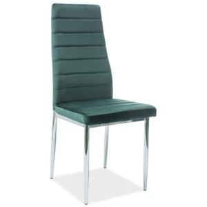Jídelní čalouněná židle H-261 VELVET zelená
