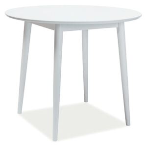 Jídelní stůl kulatý LARSON 90x90 cm bílá