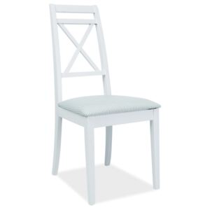 Jídelní čalouněná židle PC-SC bílá/bílo-zelená