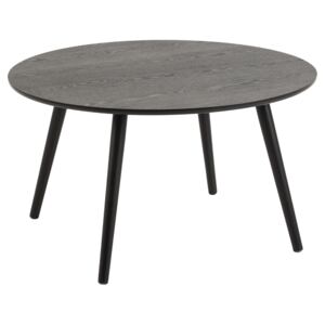 Actona Černý konferenční stolek Percy, 80x80x45 cm