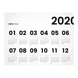 Prostírání WHITE CALENDAR 2020