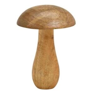 Dřevěná houba z mangového dřeva 17 cm