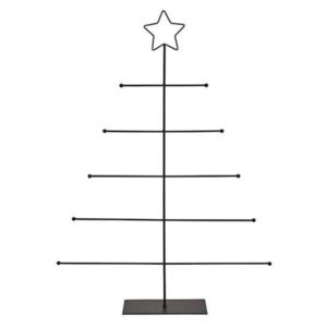 Kovový vánoční strom v černé barvě 60 cm