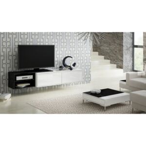 Cama Meble Závěsný televizní stolek SIGMA 2 Barva: bílá/černá