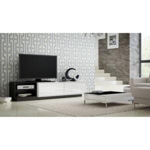 Cama Meble Televizní stolek SIGMA 2 Barva: bílá/černá