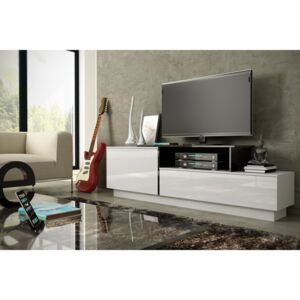 Cama Meble Televizní stolek SIGMA 3 Barva: bílá/černá