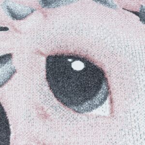 Dětský kusový koberec Funny 2107 pink kruh | Vícebarevná Typ: kulatý 120x120 cm