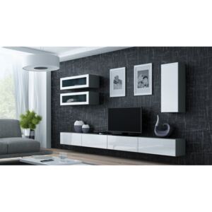 Cama Meble Obývací stěna CAMA VIGO 11 Barva: šedá/bílá