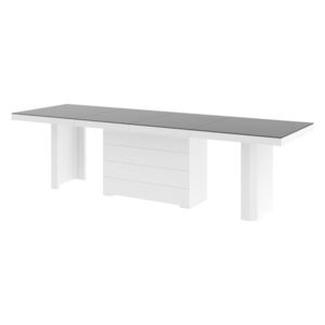 Hubertus Rozkládací jídelní stůl KOLOS MAT, 140 cm Barva: šedá/bílá