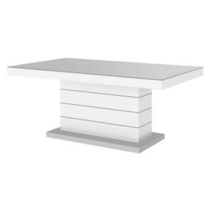 Hubertus Konferenční stolek MATERA LUX MAT Barva: světle šedá/bílá