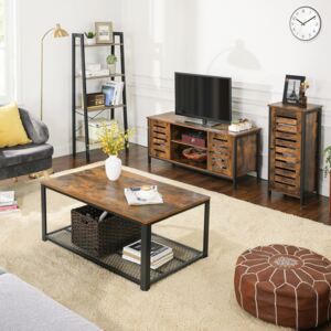 Aldo Sestava nábytku do obývacího pokoje ve vintage designu, LSC brown