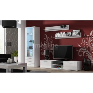 Cama Meble Obývací stěna SOHO 1 Barva: bílá, Délka TV stolku: 140cm