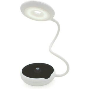 Stolní flexibilní LED lampa BURROC, bíločerná