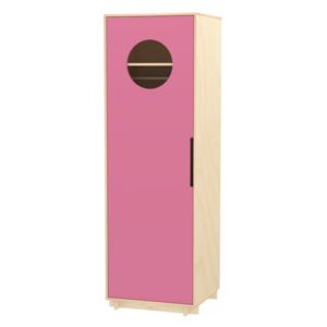 LITTLE DESIGN Šatní skříň s tyčí Barva: 9 - tmavě růžová