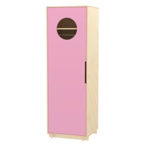 LITTLE DESIGN Šatní skříň s tyčí Barva: 10 - růžová