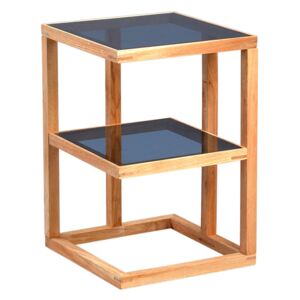 Odkládací stolek Urban, 40 cm, masiv/sklo