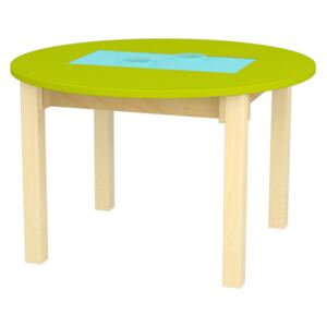 LITTLE DESIGN Rostoucí dětský stolek Barva: tmavě zelená/světle modrá