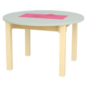 LITTLE DESIGN Rostoucí dětský stolek Barva: šedá/tmavě růžová