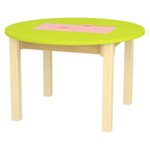 LITTLE DESIGN Rostoucí dětský stolek Barva: světle zelená/starorůžová