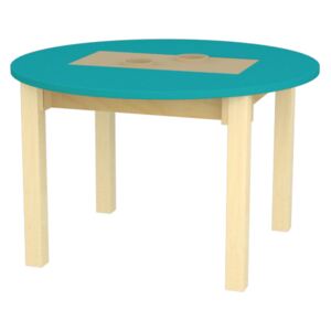 LITTLE DESIGN Rostoucí dětský stolek Barva: petrolejová/tmavě taupe