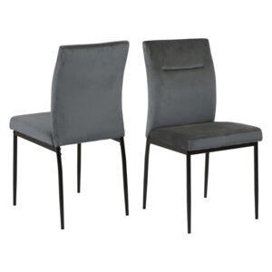 Designová židle Kassandra tmavě šedá