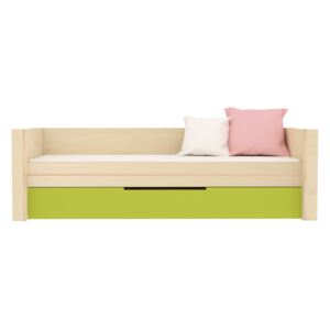 TYP I-P - Dětská postel / Vyšší jednolůžko s výsuvným lůžkem Barva: 5 - světle zelená