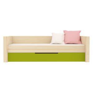 TYP I-P - Dětská postel / Vyšší jednolůžko s výsuvným lůžkem Barva: 6 - tmavě zelená