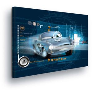 Obraz na plátně - Disney Auto v Modré Záři 100x75 cm