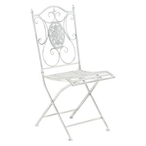 Kovová židle Sibell Barva Bílá antik