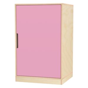 Montessori šatní skříň nízká hluboká Barva: 10 - růžová
