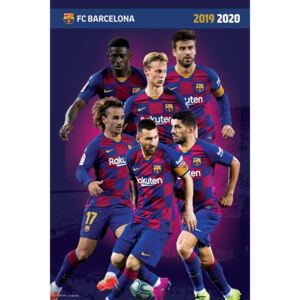 Plakát, Obraz - FC Barcelona 2019/2020, (61 x 91,5 cm)