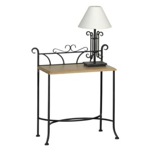 Iron Art ALTEA noční stolek Barva kovu: příplatková - vyberte dle popisu níže, Barva dřeva: příplatek 1 - vyberte dle popisu níže