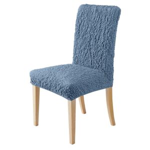 Blancheporte Extra pružný potah s reliéfní strukturou na židli nebeská modrá samostatně