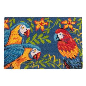 Blancheporte Venkovní rohožka, papoušci modrá 40x60 cm