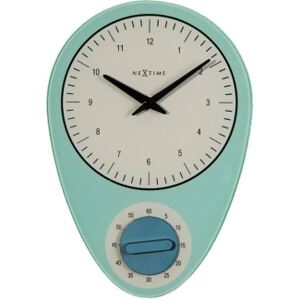 Nástěnné hodiny Hans 28 cm modré - NEXTIME