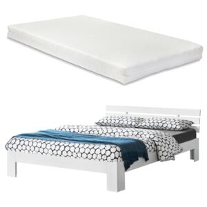 [en.casa] Manželská postel ABWB-2020 s matrací a roštem 180x200 cm