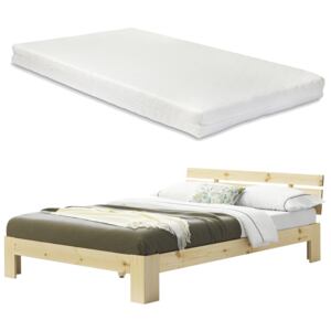 [en.casa] Manželská postel ABWB-2019 s matrací a roštem 180x200 cm