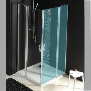 GELCO - ONE sprchové dveře s pevnou částí 800 mm, čiré sklo (GO4880)