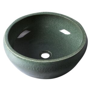 SAPHO - PRIORI keramické umyvadlo, průměr 42cm, zelená (PI013)