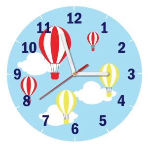 Dětské hodiny Let balónem 30x30cm ZD5356A_1OD