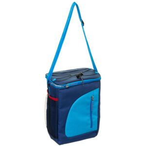 Tepelná taška s ramenním popruhem a kapsami, barva tmavě modrá, INTEX