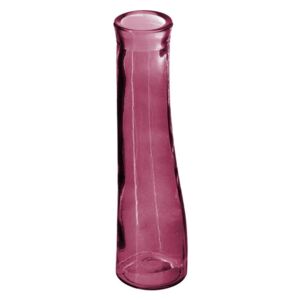 Váza z recyklovaného skla, 20 cm, růžová