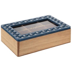 PEACOOK čajový box, 6 přihrádek