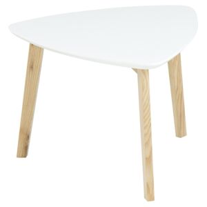 SCANDI Bílý odkládací stolek Wingle 50x50 cm
