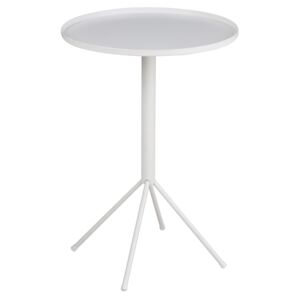 SCANDI Bílý kovový odkládací stolek Silva 35 cm