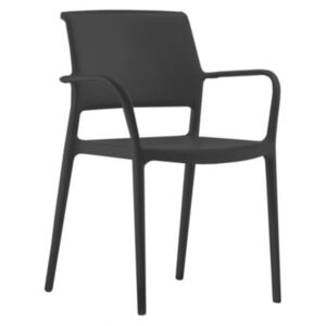 Pedrali Černá plastová jídelní židle ARA 315