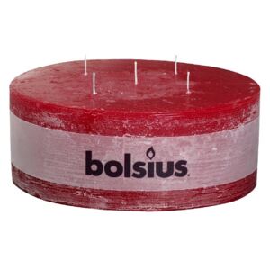 Bolsius Rustik 185x70 5 knotů/červená