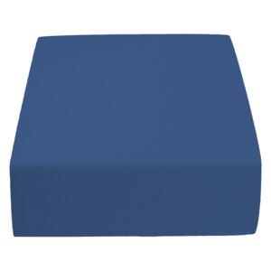 Jersey prostěradlo tmavě modré 90x200 cm Gramáž (hustota vlákna): Lux (190 g/m2)