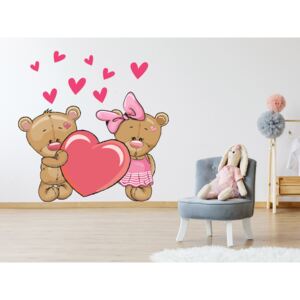 Zamilovaní medvídci 130 x 125 cm