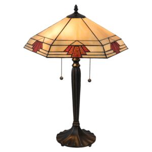 Lampa Tiffany Yvonne - 44*38*59 cm / E27 / Max. 2x60 Watt